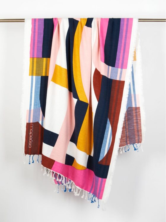 Silebo maison ! vous propose le drap de plage Ma Poésie au format XXL