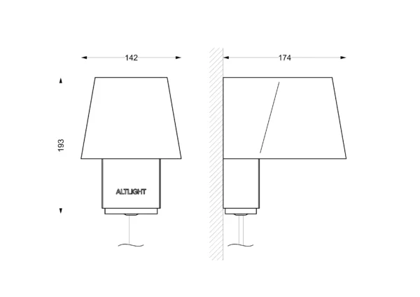 Applique murale ALT Light S color edition