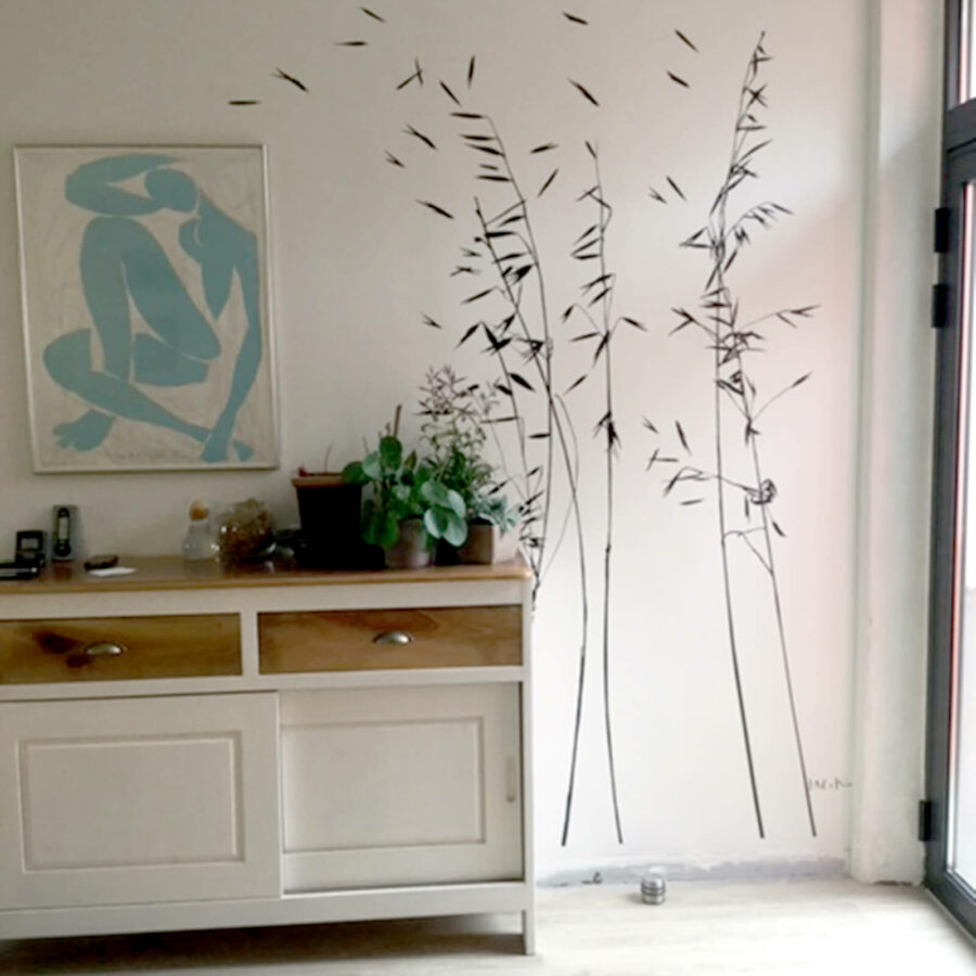 Partage de la part d'un client du rendu du sticker de Poetic Wall